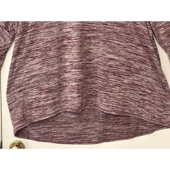 Xersion Red & White 2X Long Sleeve Shoulder Cut Shirt Womens - Picture 8 of 10